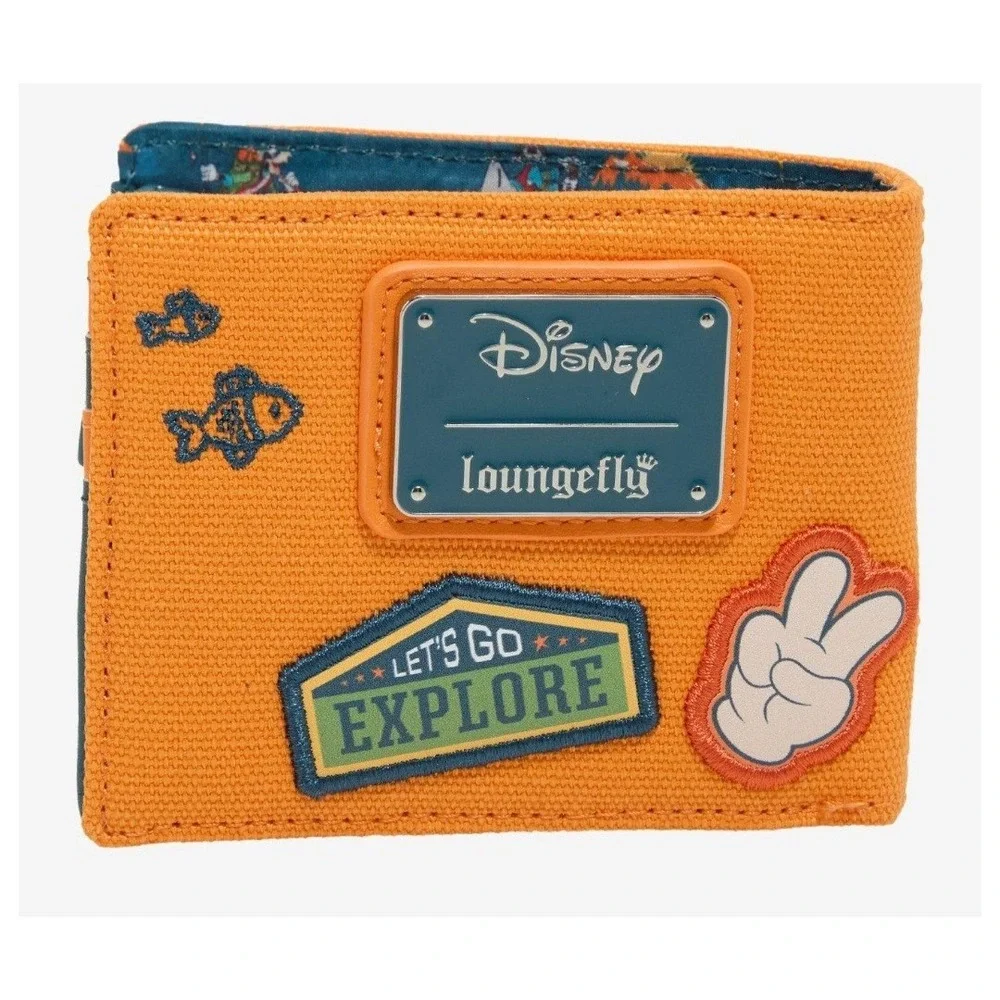 NEW! Loungefly Disney A Goofy Movie Camping Patches Backpack & Matching‎ WALLET!